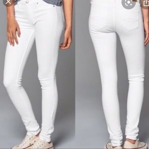 White Harper Super Skinny A&F Jeans